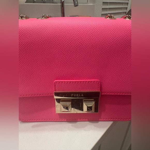 Furla Handbags - Furla Vibrant Pink Crossbody Bag